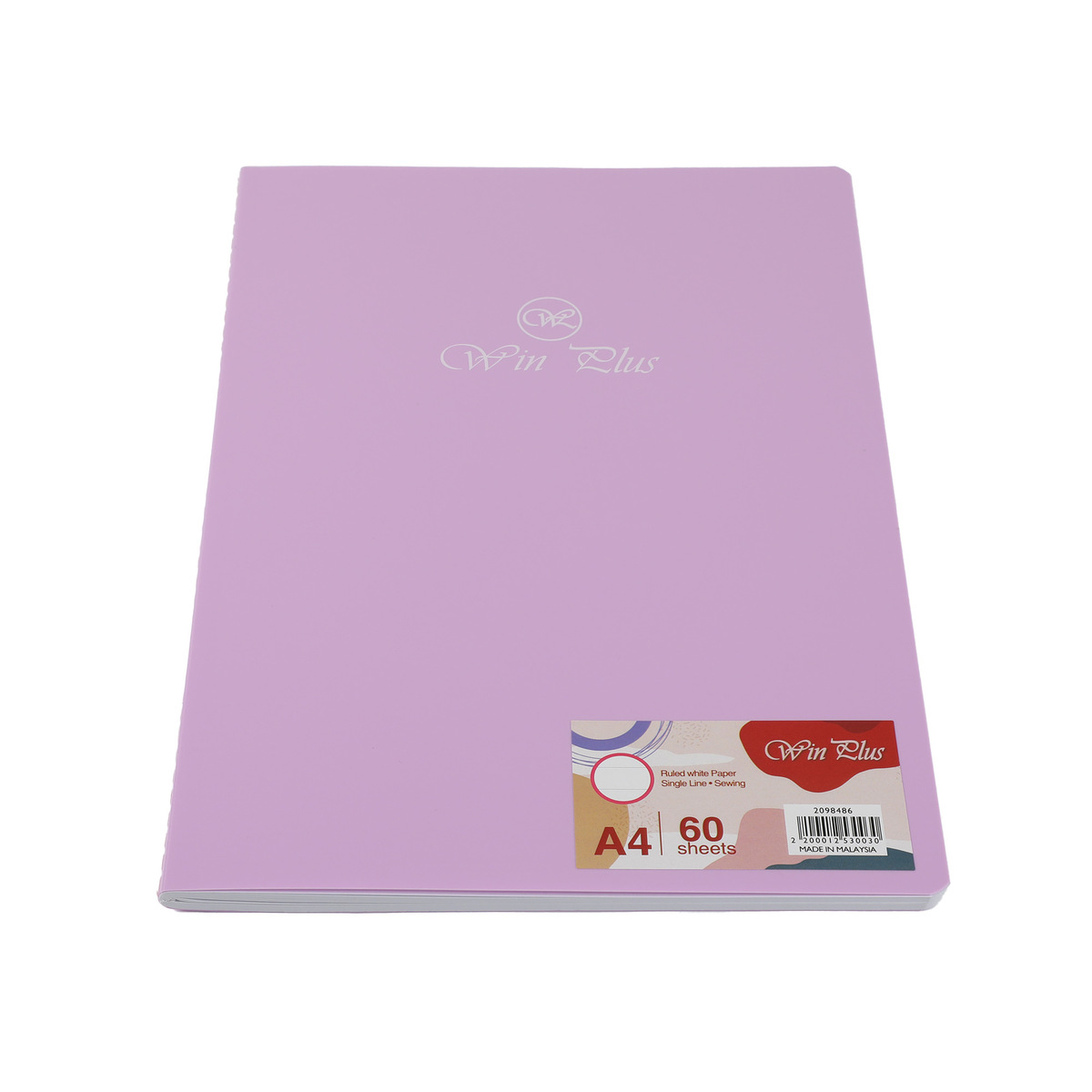 Win Plus PP Cover Spiral Notebook A4 60 Sheet