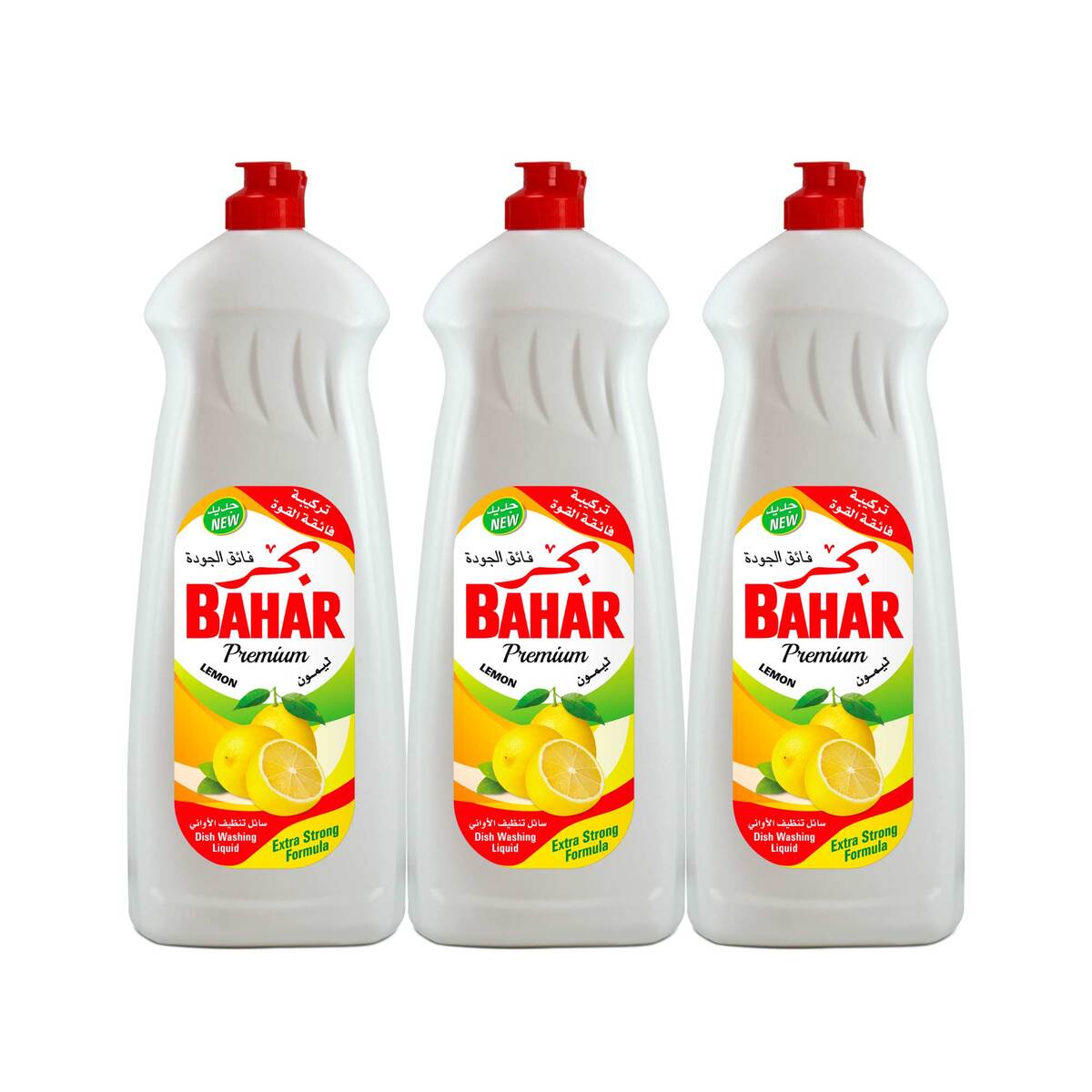 Bahar Premium Dish Washing Liquid Lemon 3 x 400 ml