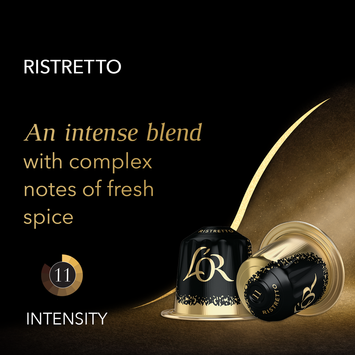 L'Or Espresso Ristretto Intensity 11 Aluminium Coffee Capsules 10 pcs