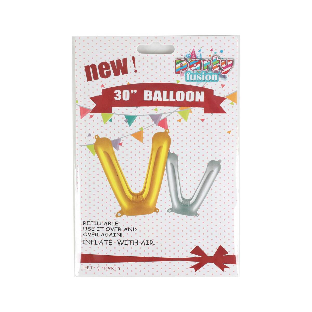 Party Fusion Foil Balloon-V HK19L-44 32"