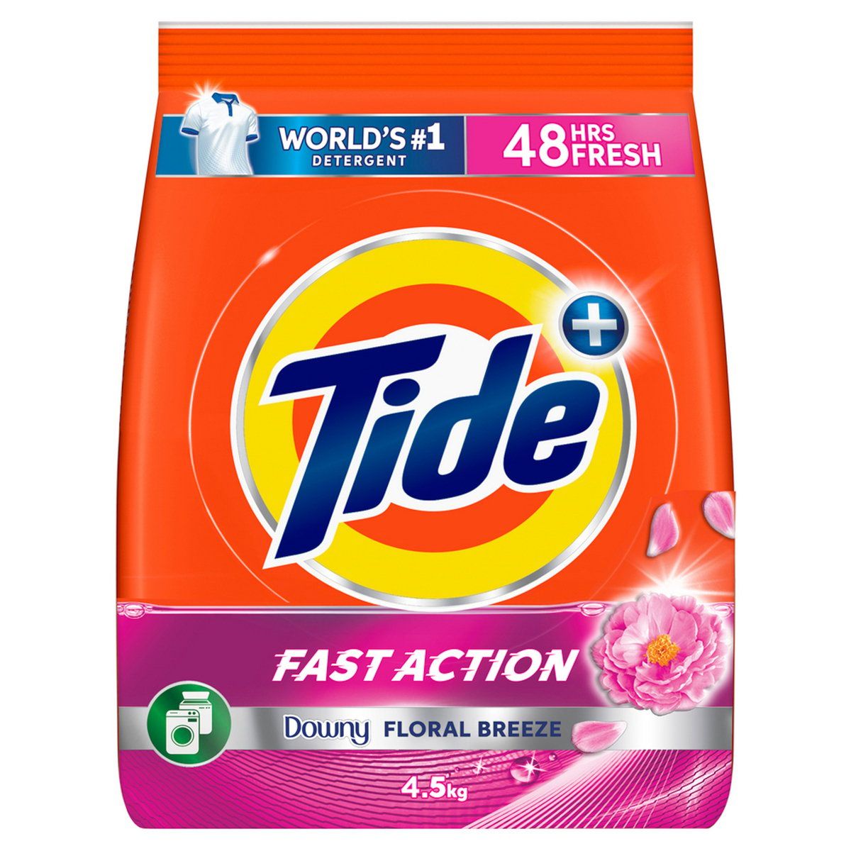 Tide Fast Action Downy Floral Breeze Washing Powder Front Load 4.5 kg