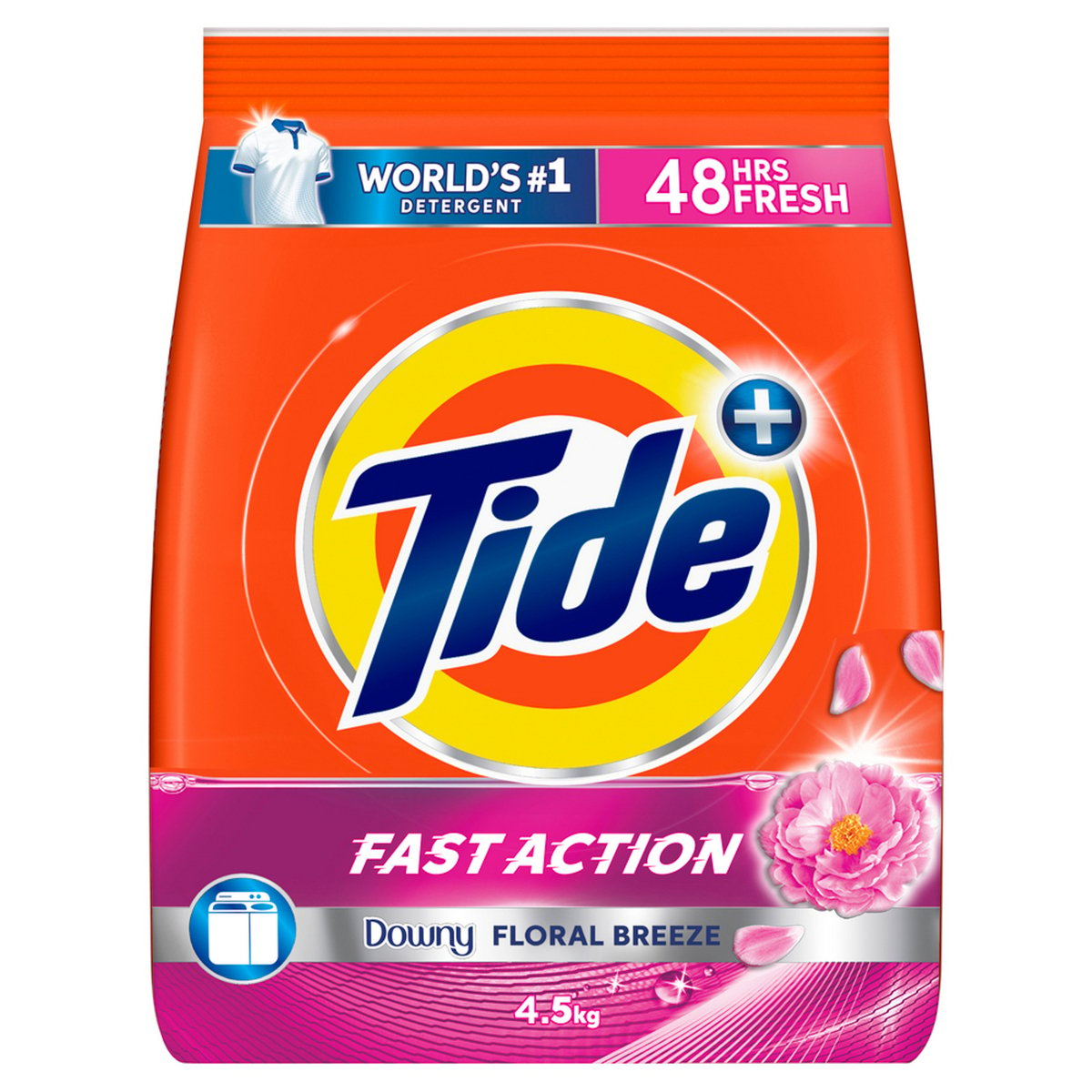 Tide Fast Action Downy Floral Breeze Washing Powder Top Load 4.5 kg