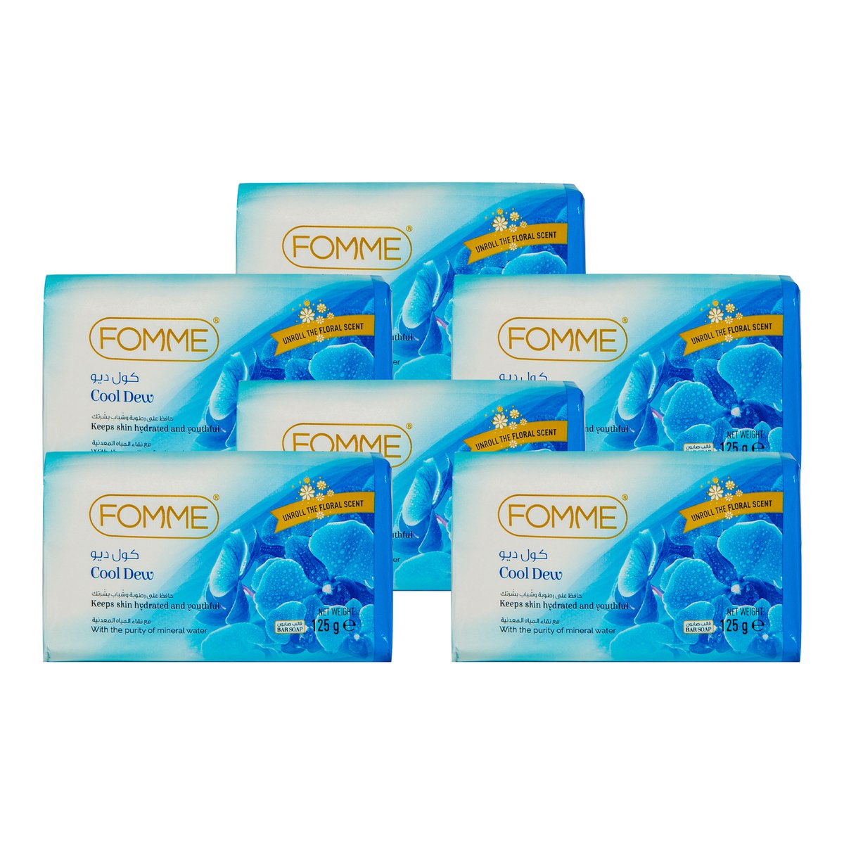 Fomme Soap Cool Dew 6 x 125 g