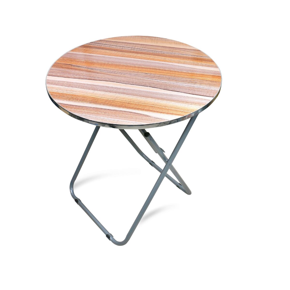 GTT Wooden Round Folding Table with Metalic Stand, WT5245