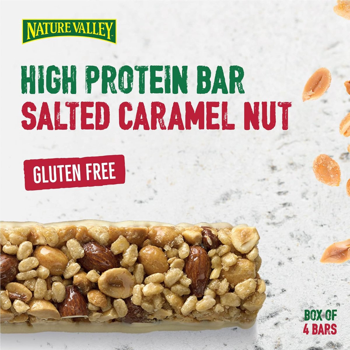 Nature Valley Salted Caramel Nut Protein Bar 4 x 40 g