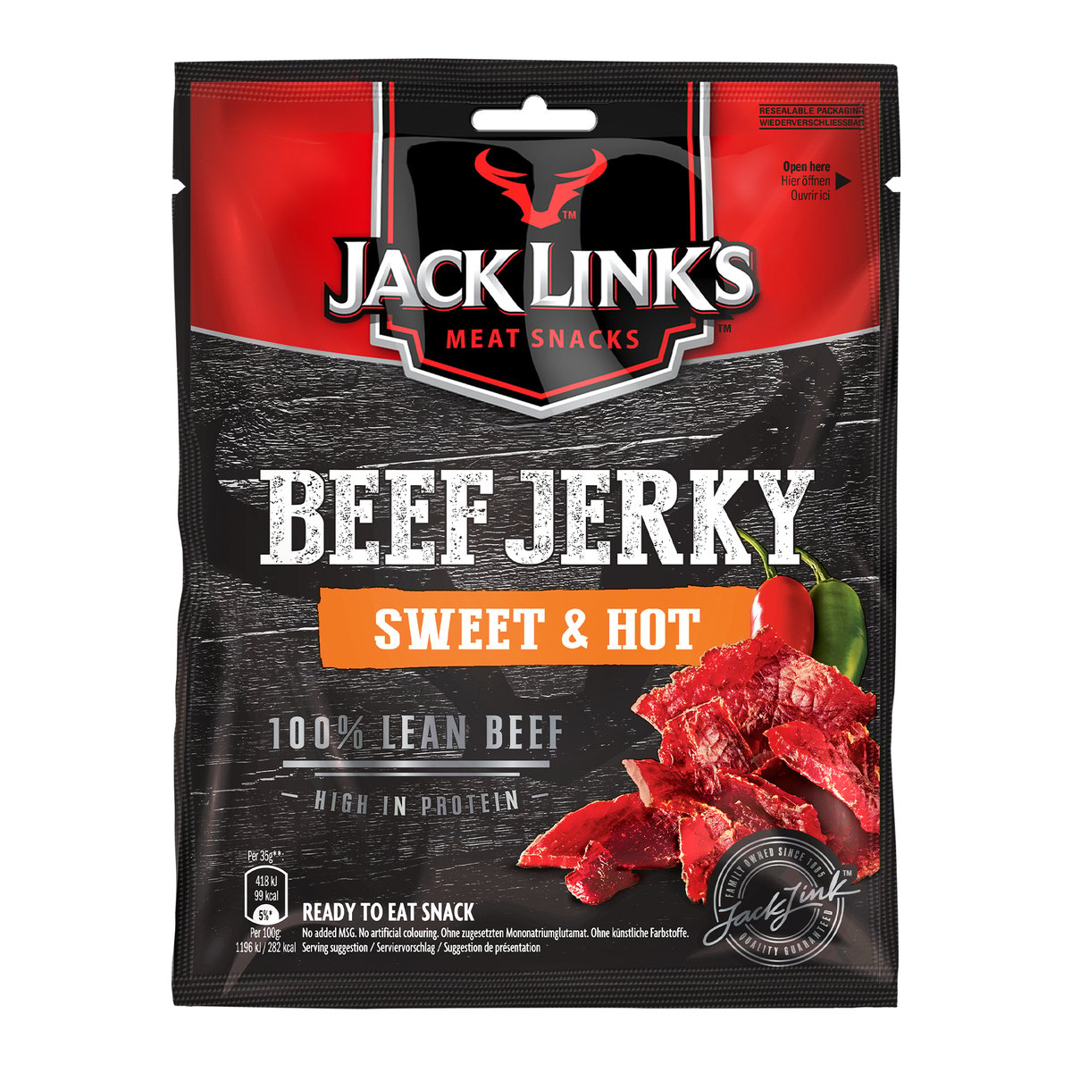 Jack Link's Sweet & Hot Beef Jerky 70 g