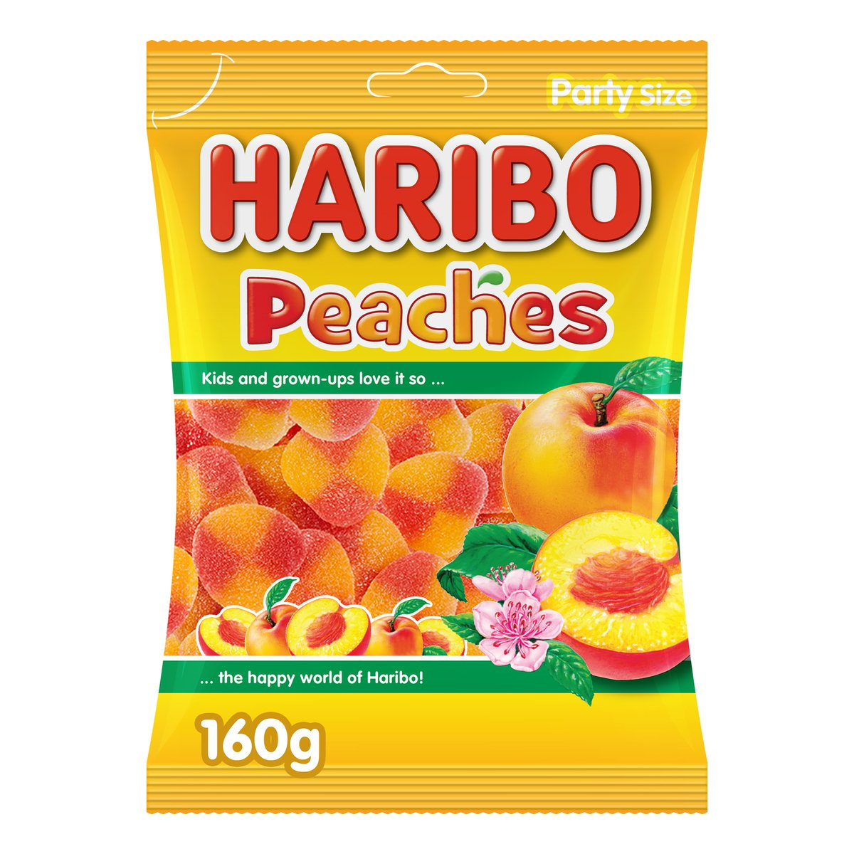 Haribo Peaches Gummy Candy 160 g