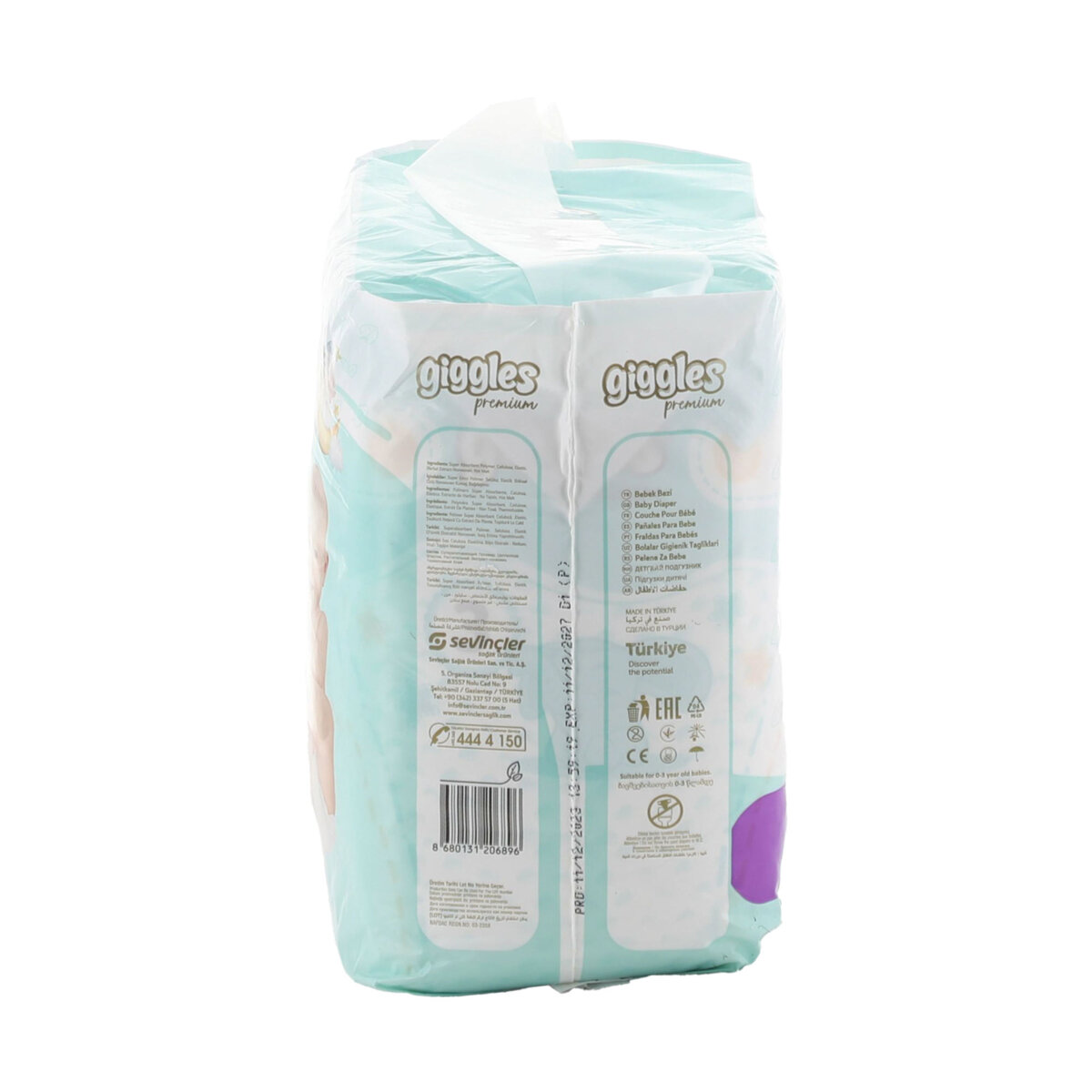 Giggles Premium Baby Diaper Midi Size 3 4-9 kg 34 pcs