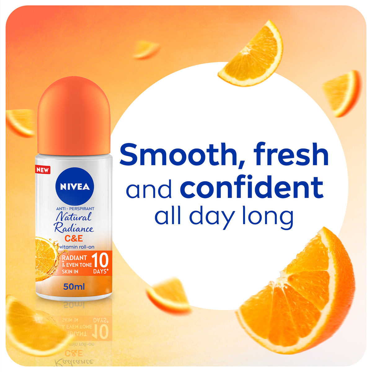 Nivea Natural Radiance Vitamin C & E Roll On 2 x 50 ml