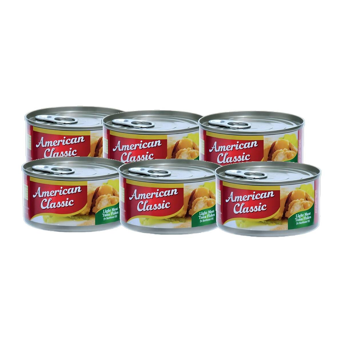 American Classic Light Meat Tuna Flakes In Sunflower Oil Value Pack 6 x 170 g