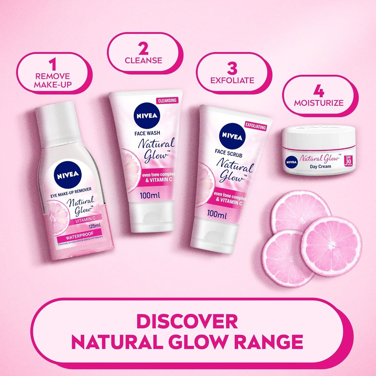 Nivea Natural Glow Face Wash Value Pack 2 x 100 ml