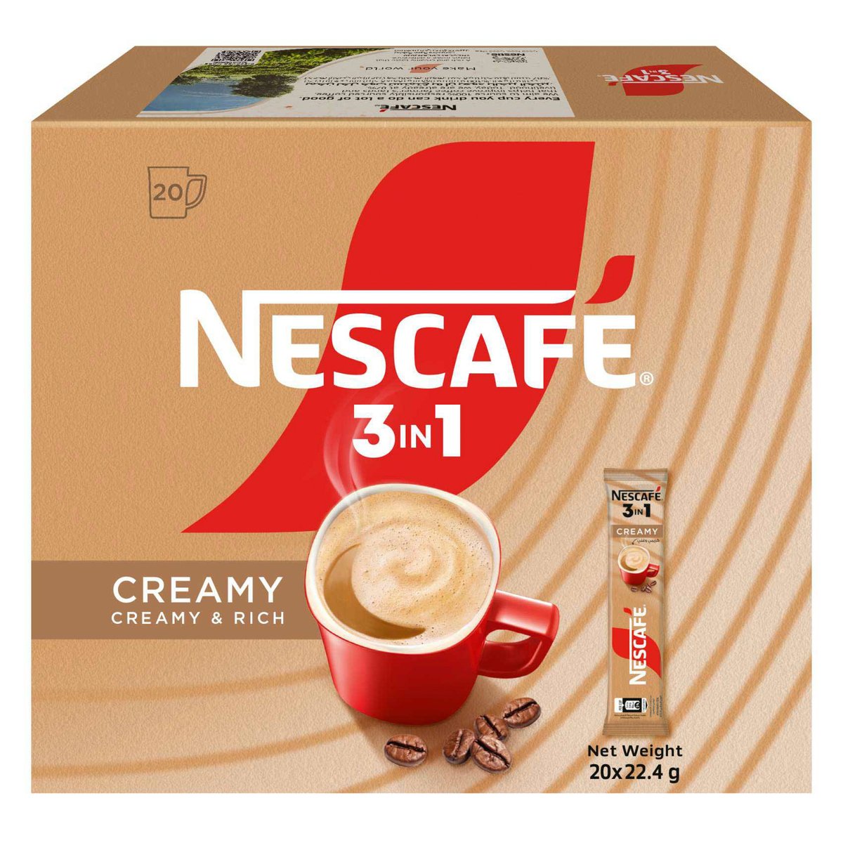 Nescafe 3in1 Creamy Latte 20 x 22.4 g