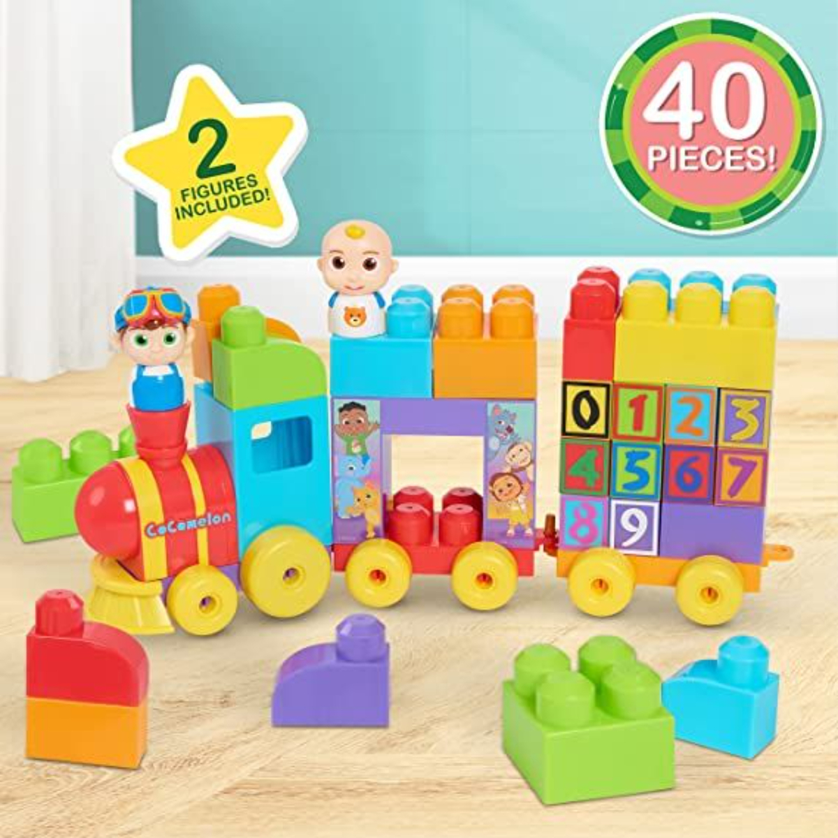 Cocomelon Train Kit Building Blocks, Multicolour