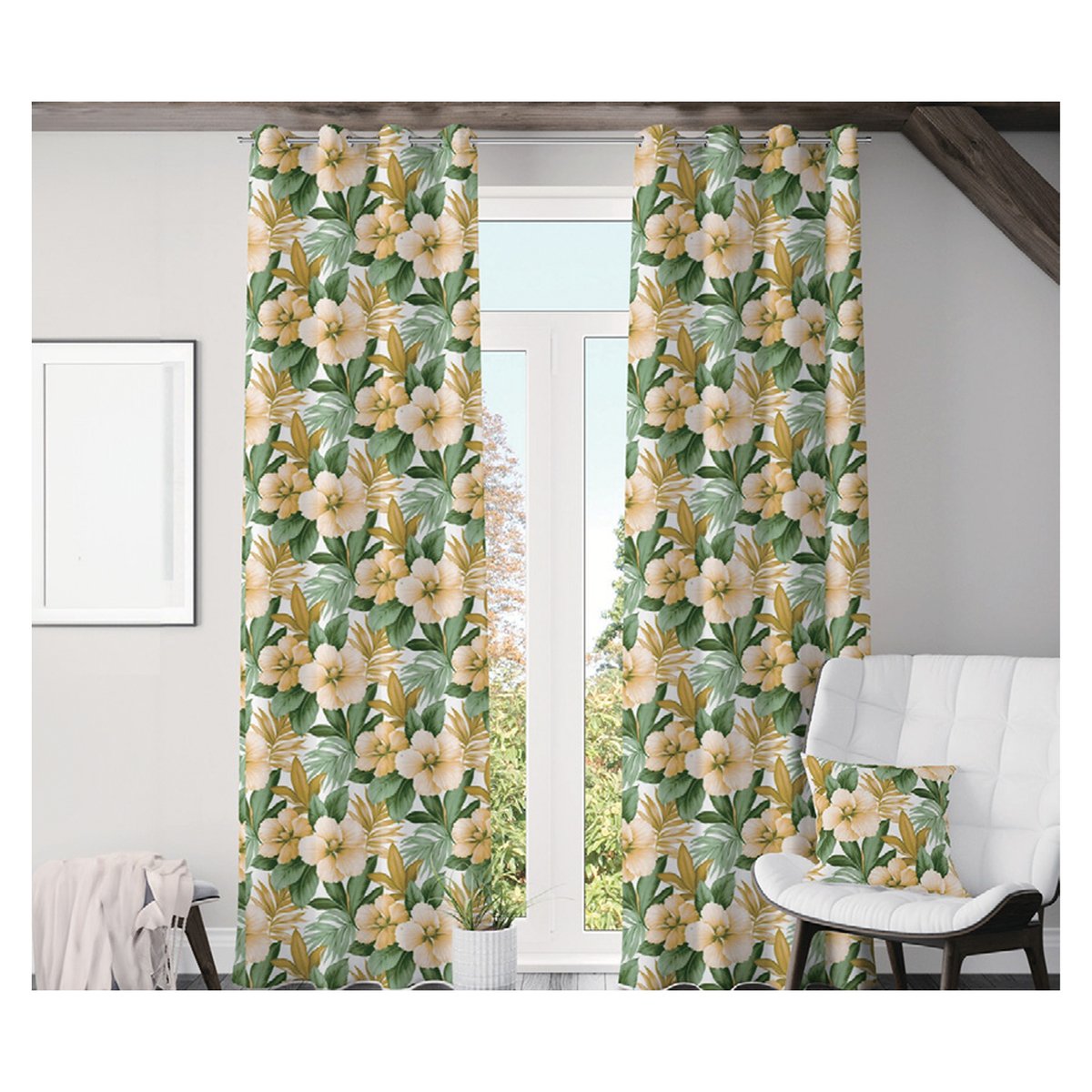 Utica Window Curtain 140x240cm Assorted per pc