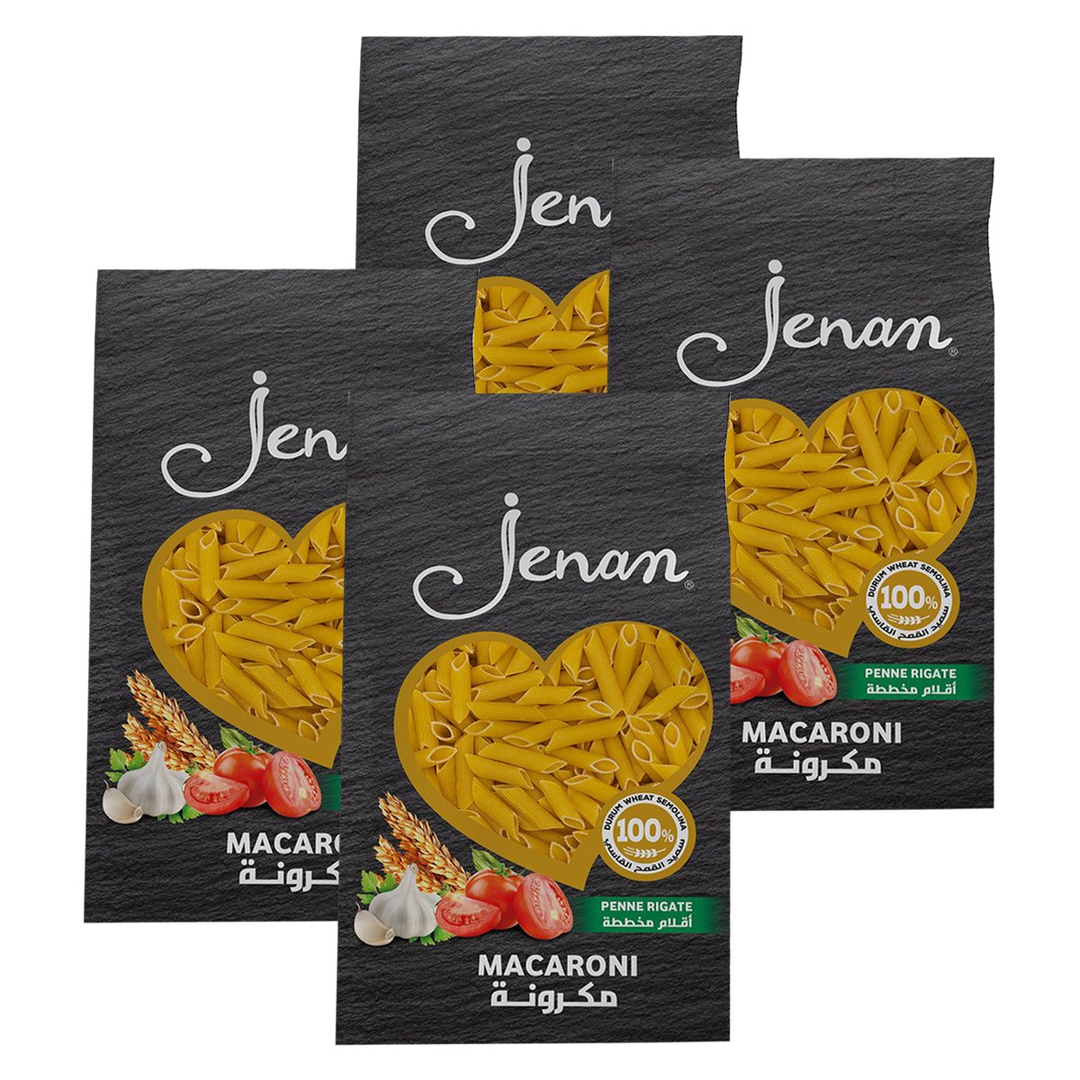 Jenan Macaroni Penne Rigate 400 g 3+1