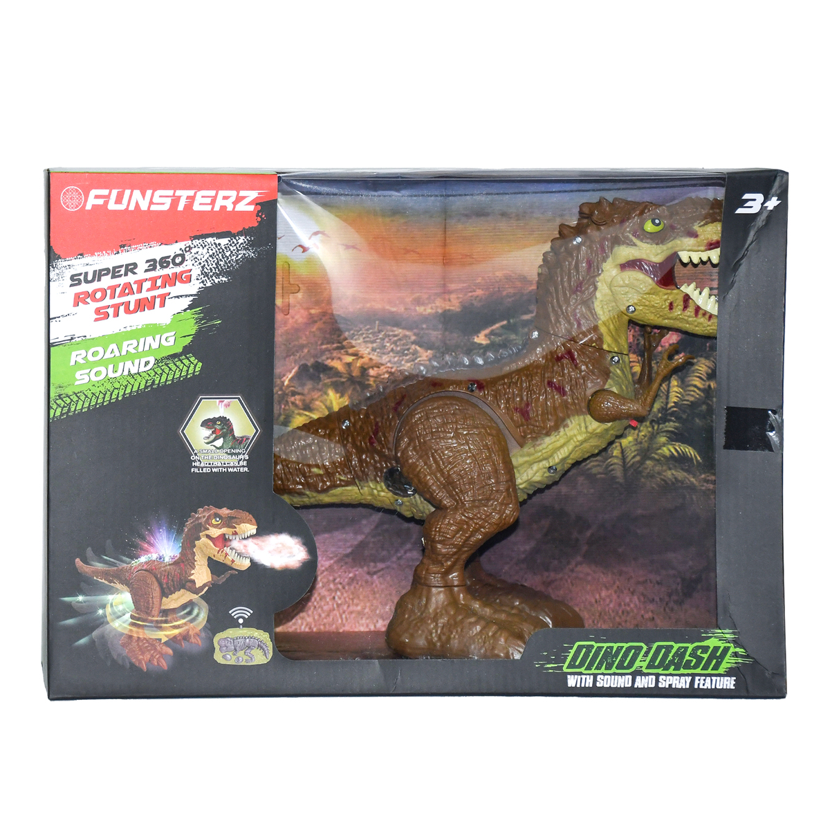 HTM Remote Control Dinosaur with Sound and Spray, Assorted, LH-D001S