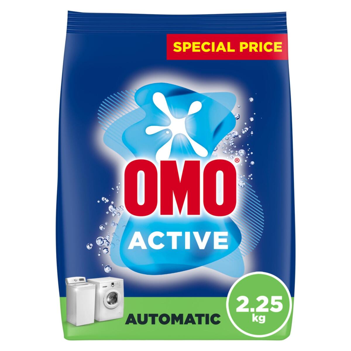 Omo Automatic Powder Laundry Detergent, Active 2.25 kg