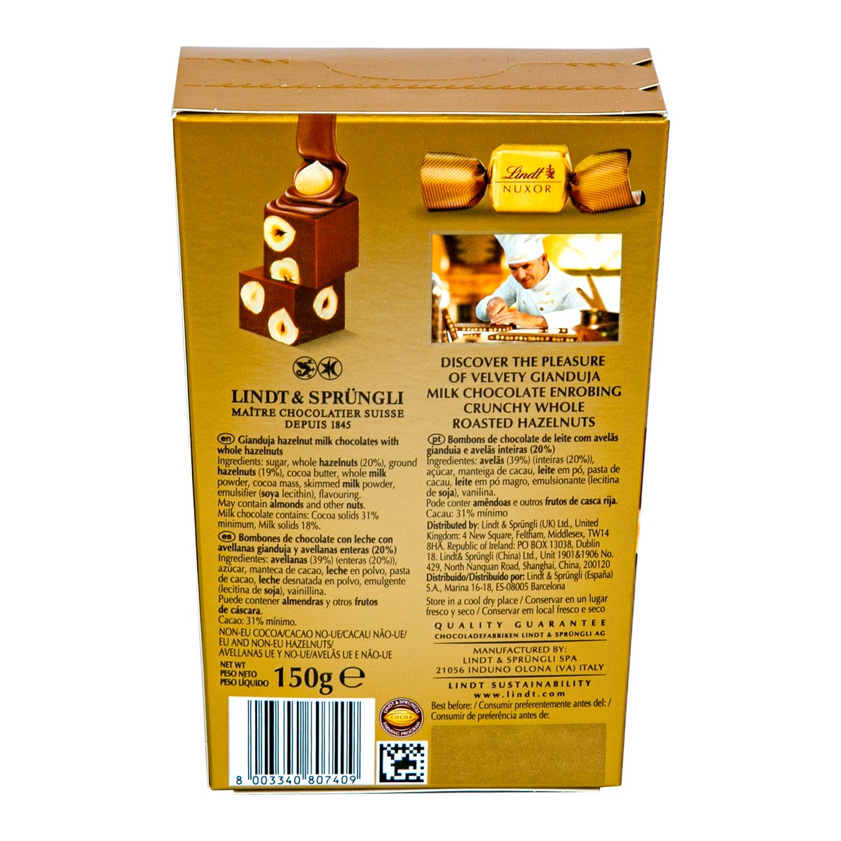 Lindt Nuxor With Milk Chocolate 150 g