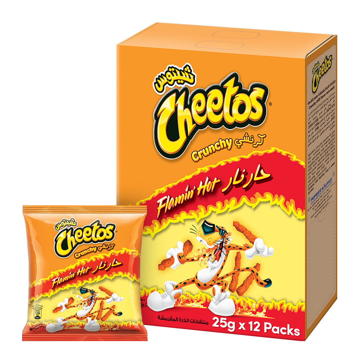 Cheetos Crunchy Flamin' Hot 16 x 25 g