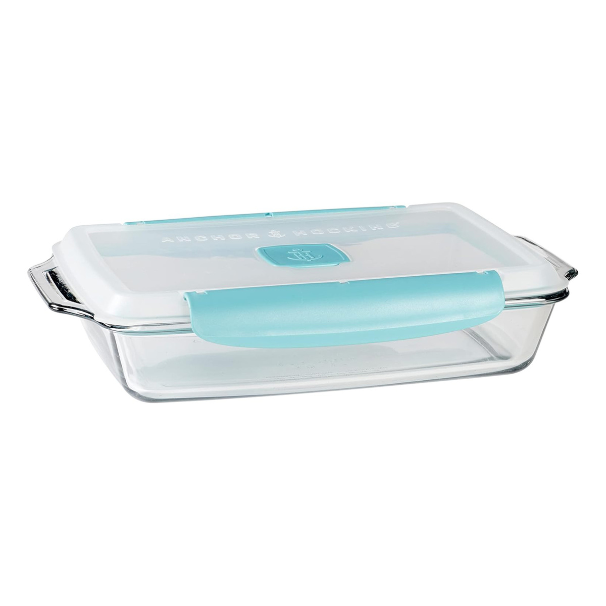 Anchor Hocking Rectangle Glass Baking Dish with TrueLock Locking Lid, 3L, 14016