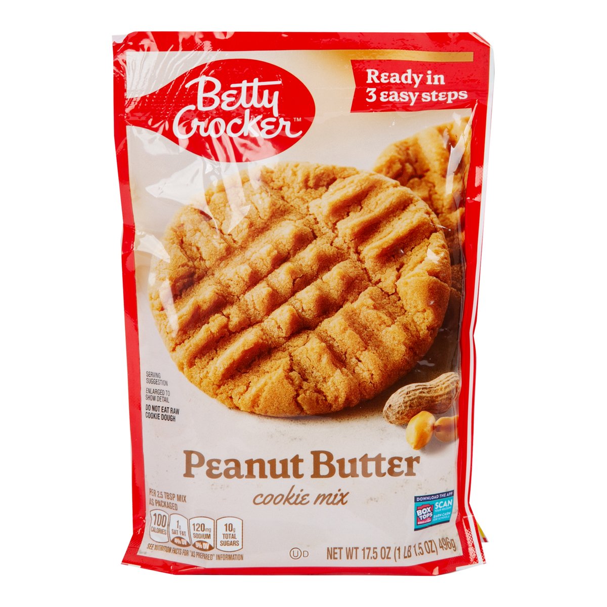 Betty Crocker Peanut Butter Naturally Flavored Cookie Mix 496 g