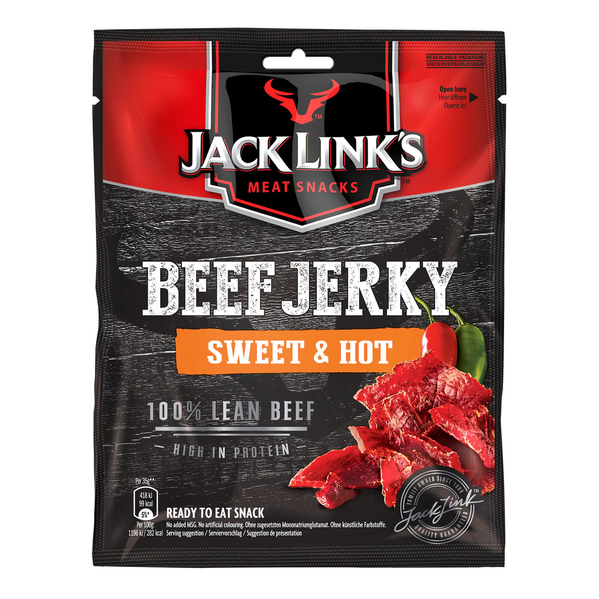 Jack Link's Sweet & Hot Beef Jerky 40 g