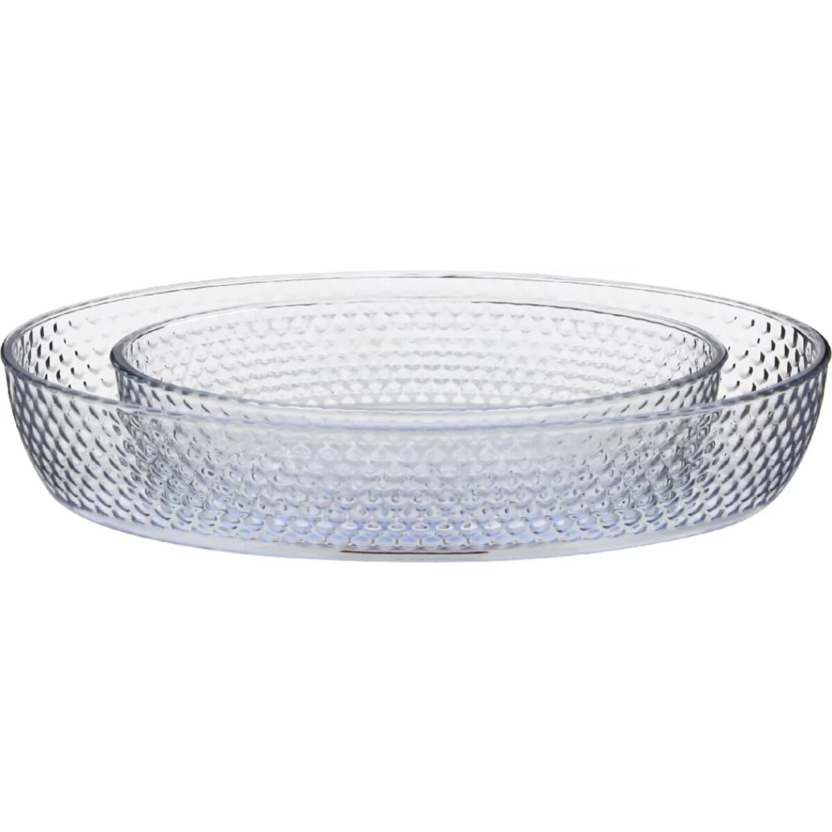 BR ART Oval Glass Oven Tray 2Pcs Set 14543