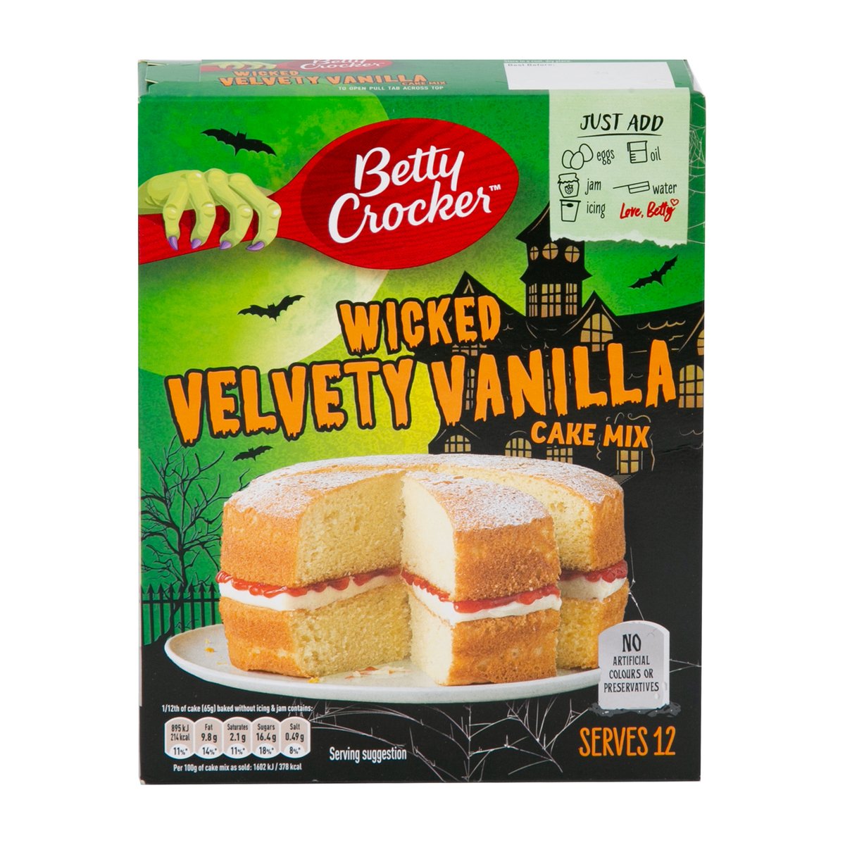 Betty Crocker Velvety Vanilla Cake Mix 425 g