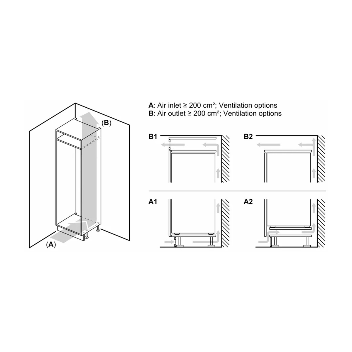 Siemens iQ500 Upright Built-in Refrigerator, 321 L Gross Capacity, KI81RAF30M