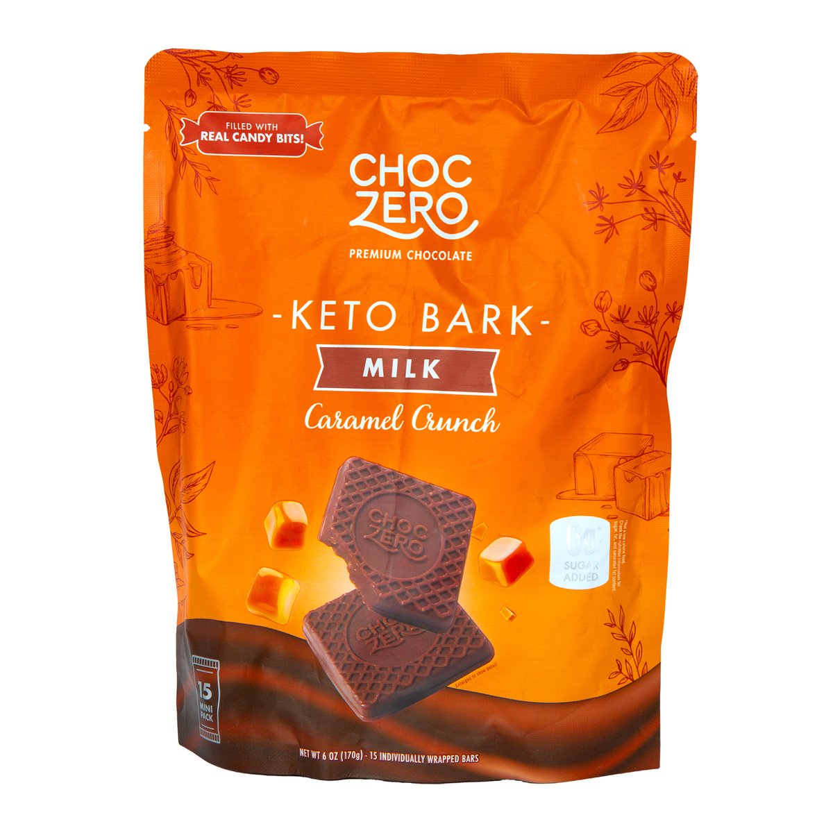 Choc Zero Keto Bark Milk Caramel Crunch 170 g