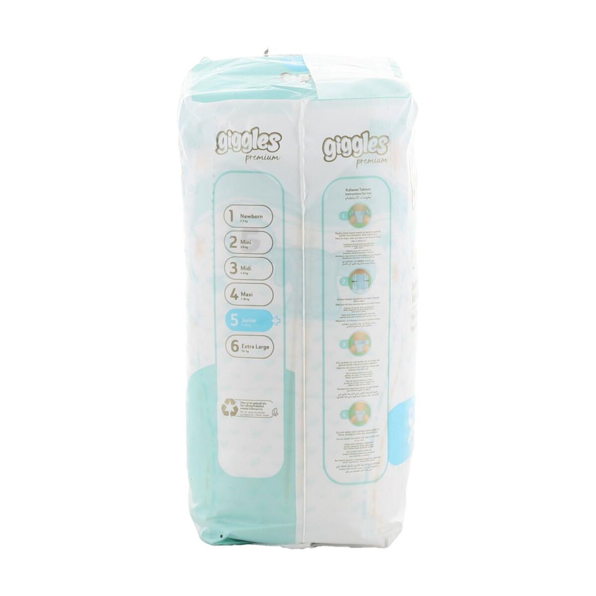 Giggles Premium Baby Diaper Junior Size 5 11-25 24 pcs