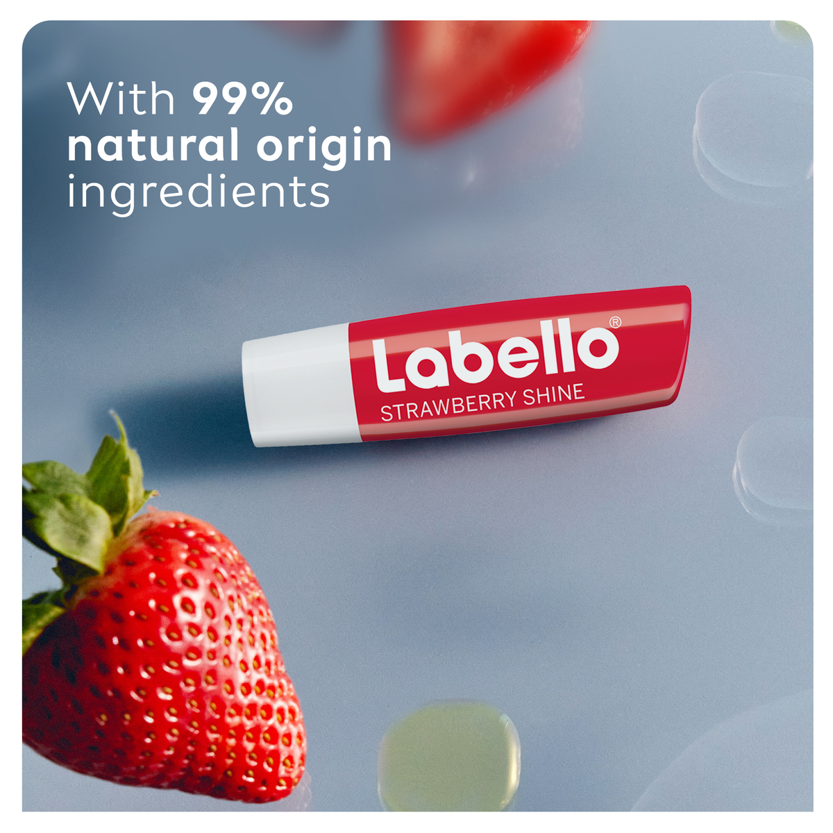 Labello Lip Balm Moisturising Lip Care Strawberry Shine Value Pack 2 x 4.8 g