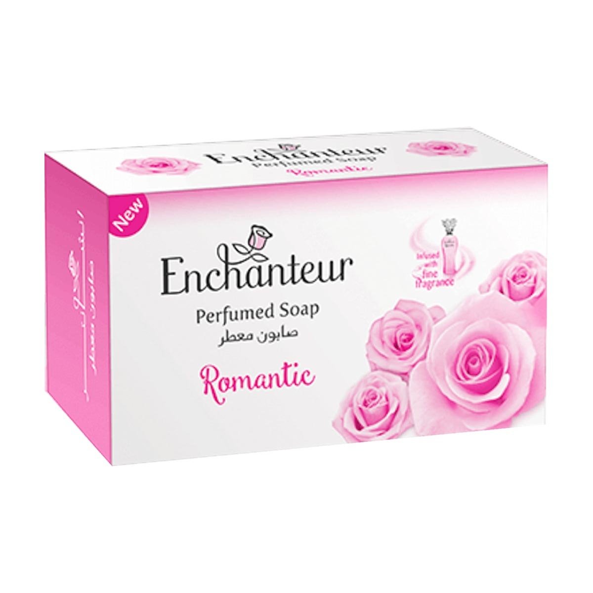 Enchanteur Romantic Perfumed Soap Value Pack 3 x 125 g