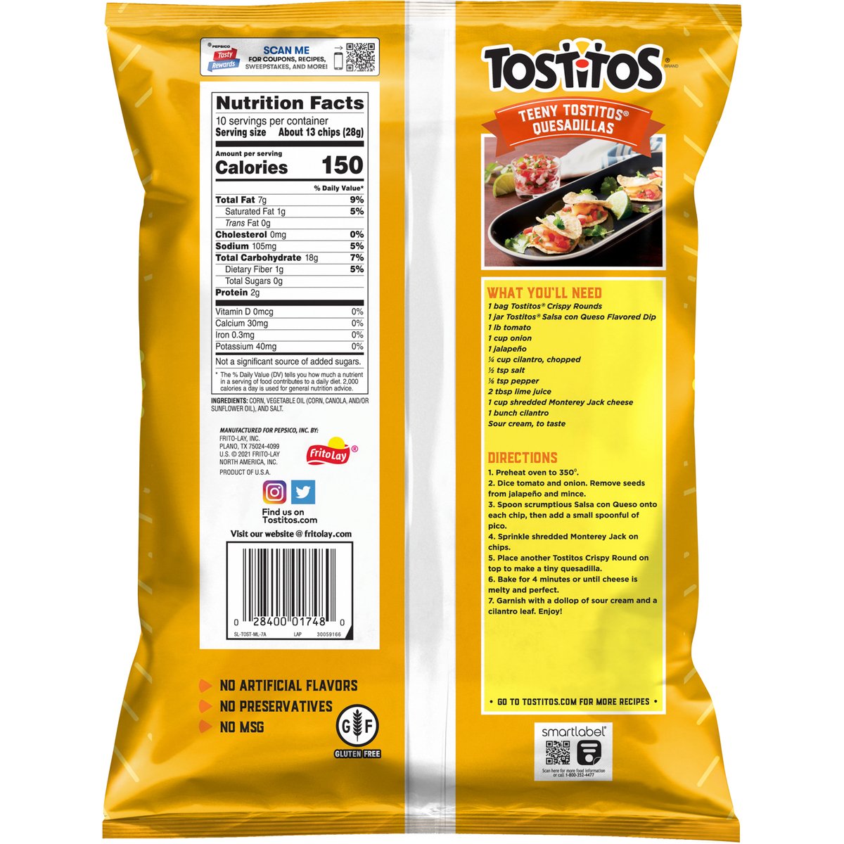 Tostitos Crispy Rounds Tortilla Chips 283.5 g