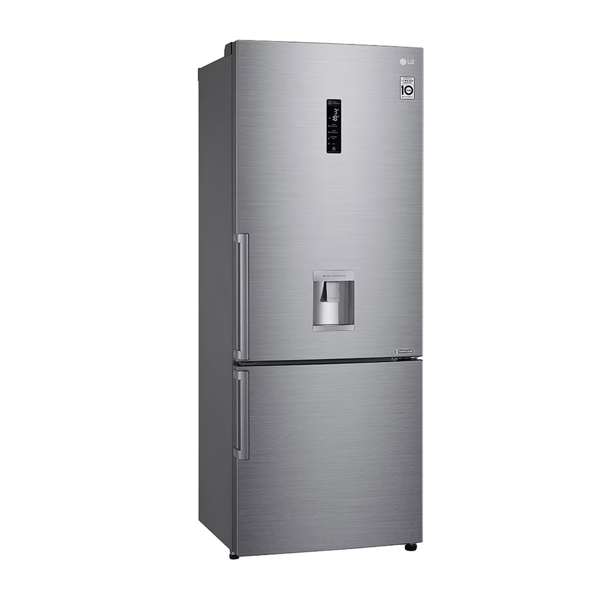 LG Bottom Mount Freezer Refrigerator, 446L, Platinum Silver, GR-F589BLCM