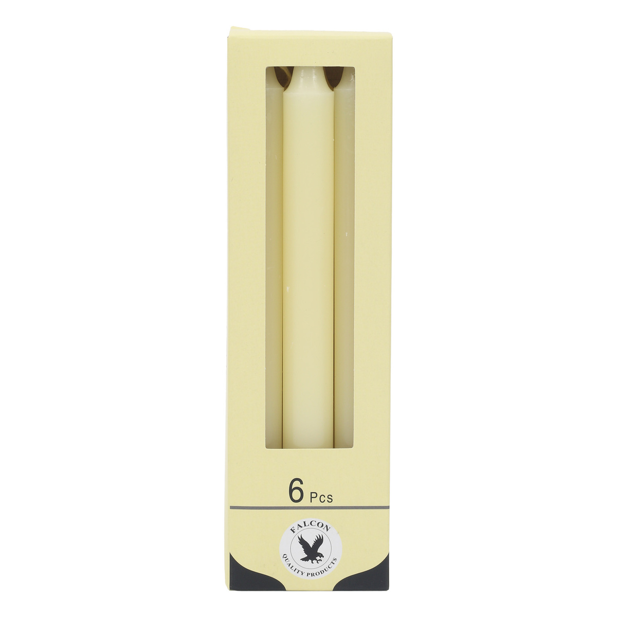 Falcon Cream Taper Candle Value Pack 6 pcs