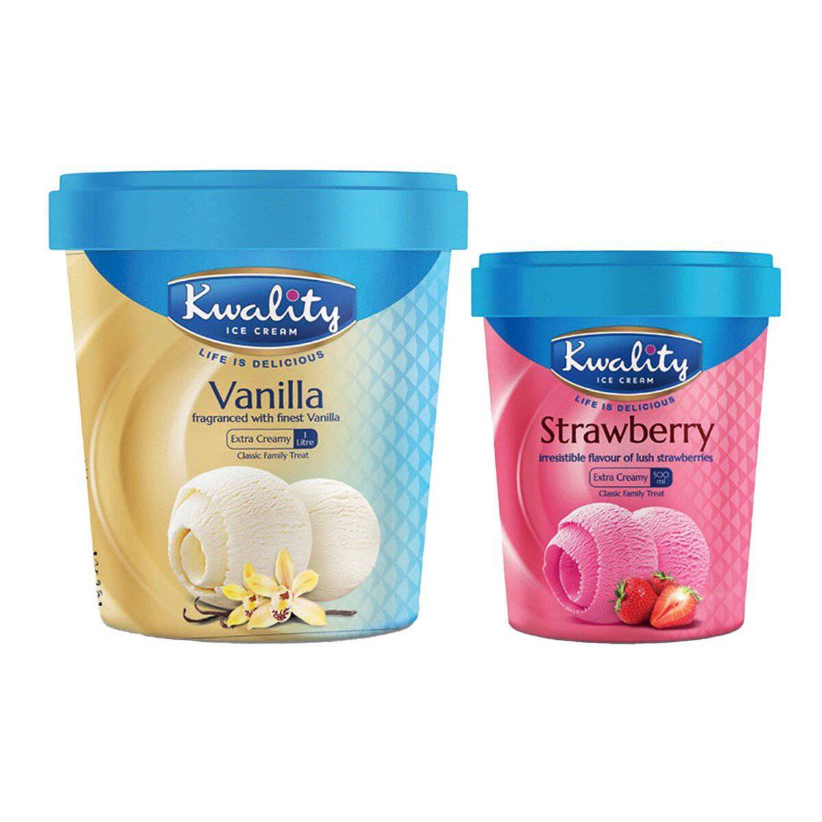 Kwality Ice Cream 1 Litre + Offer