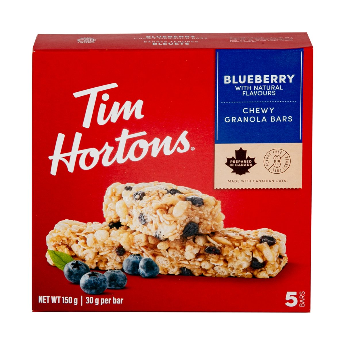 Tim Hortons Blueberry Granola Bar 5 x 30 g