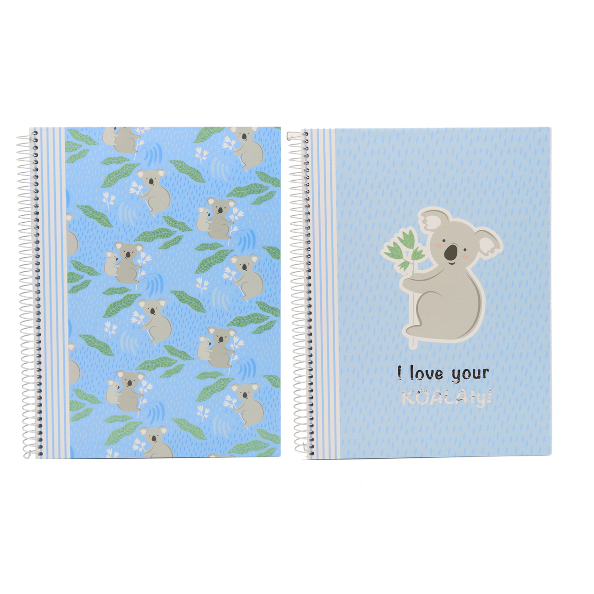 Ancor Single Lined Hard Cover Spiral Notebook, A4 Size, 80 Sheets - Koala, Assorted, 104967