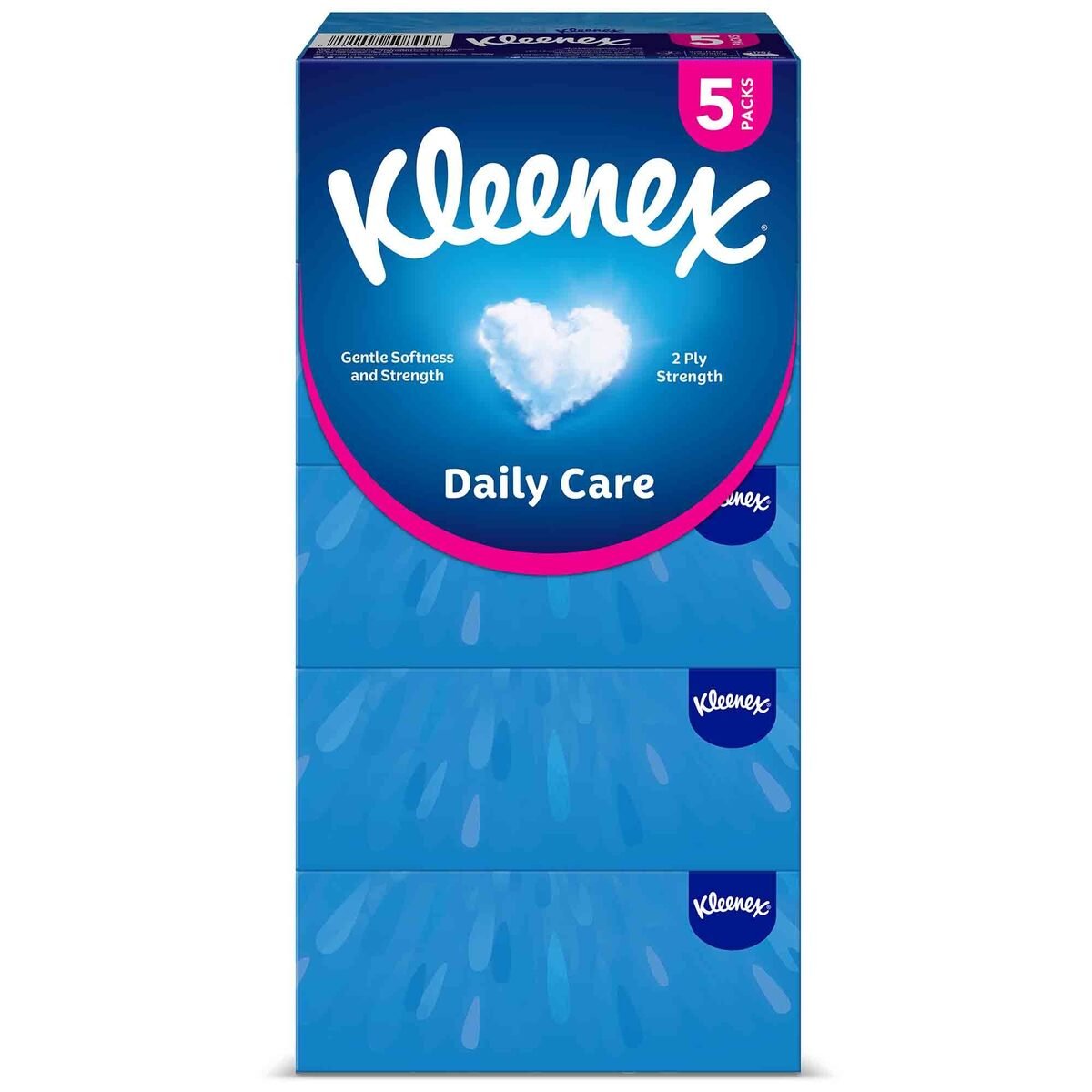 Kleenex Daily Care Facial Tissue 2ply 190 Sheets