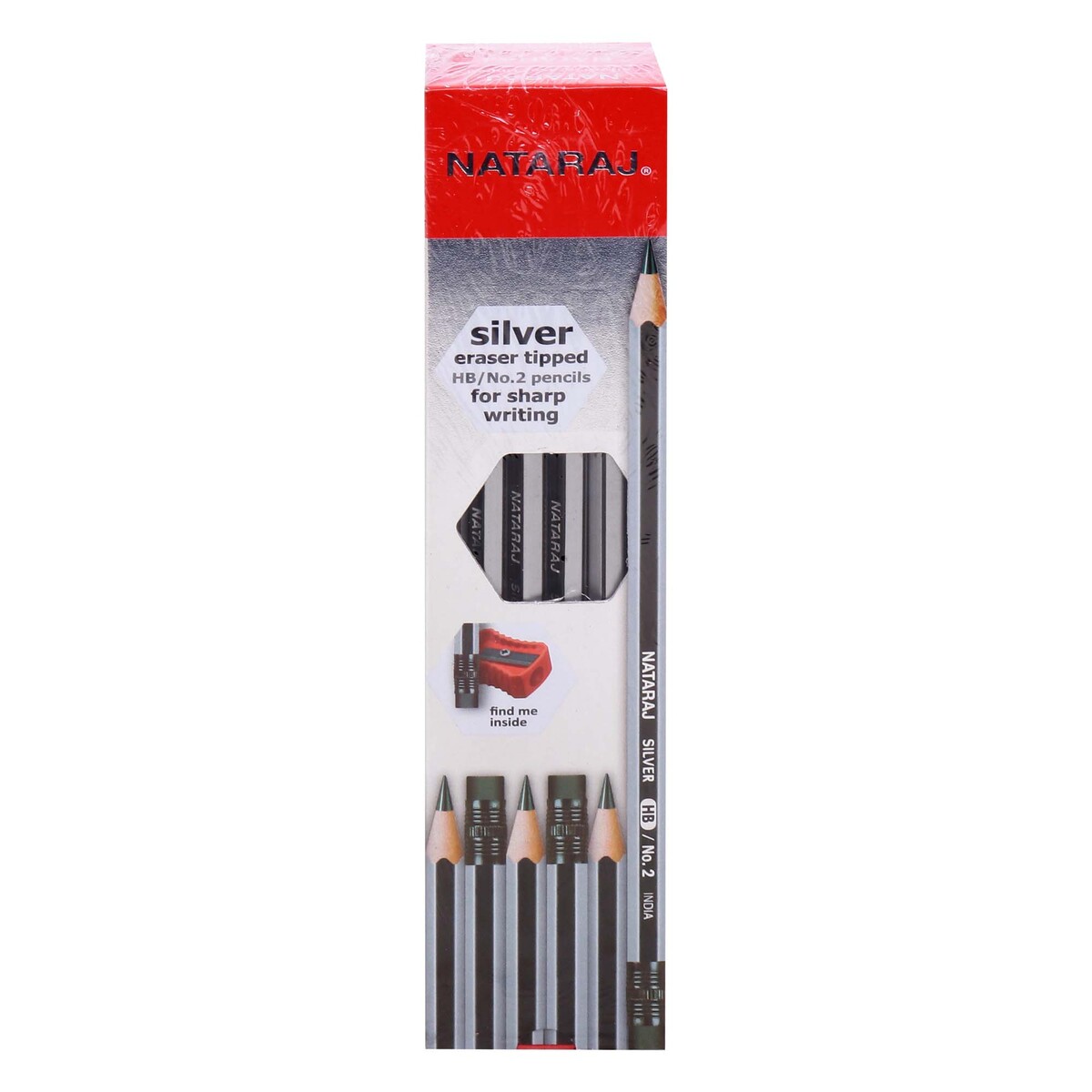 Nataraj Rubber Tip Pencil, 3 x 12pcs