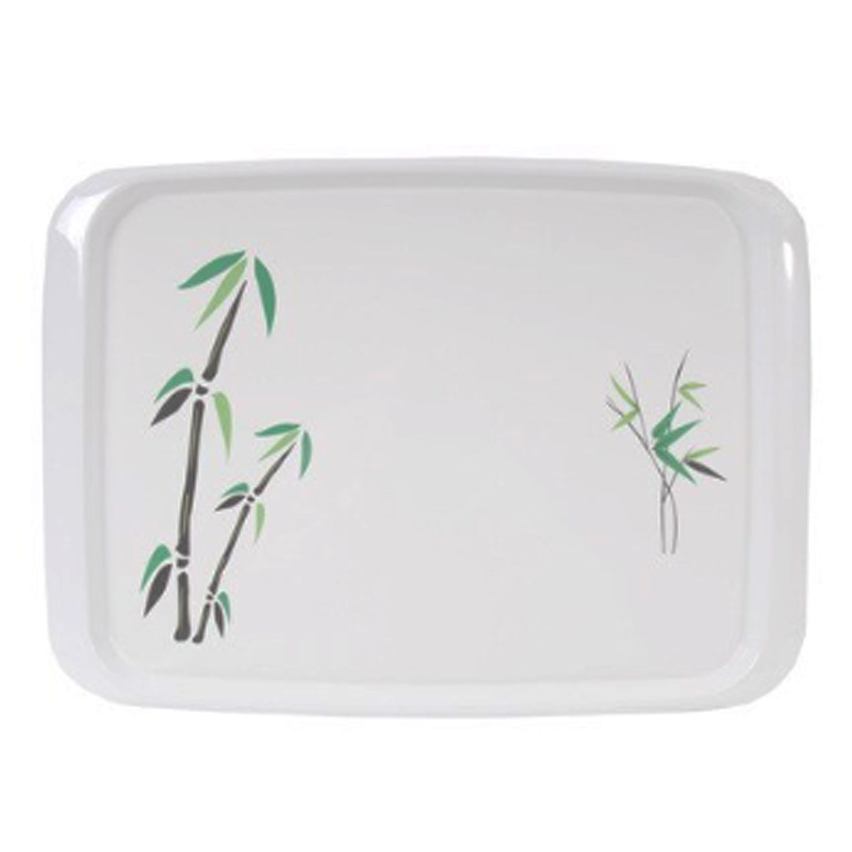 Hoover Bamboo Tree Print Rectangle Tray, 36 x 26 cm, Green/White, HVR.GB1411