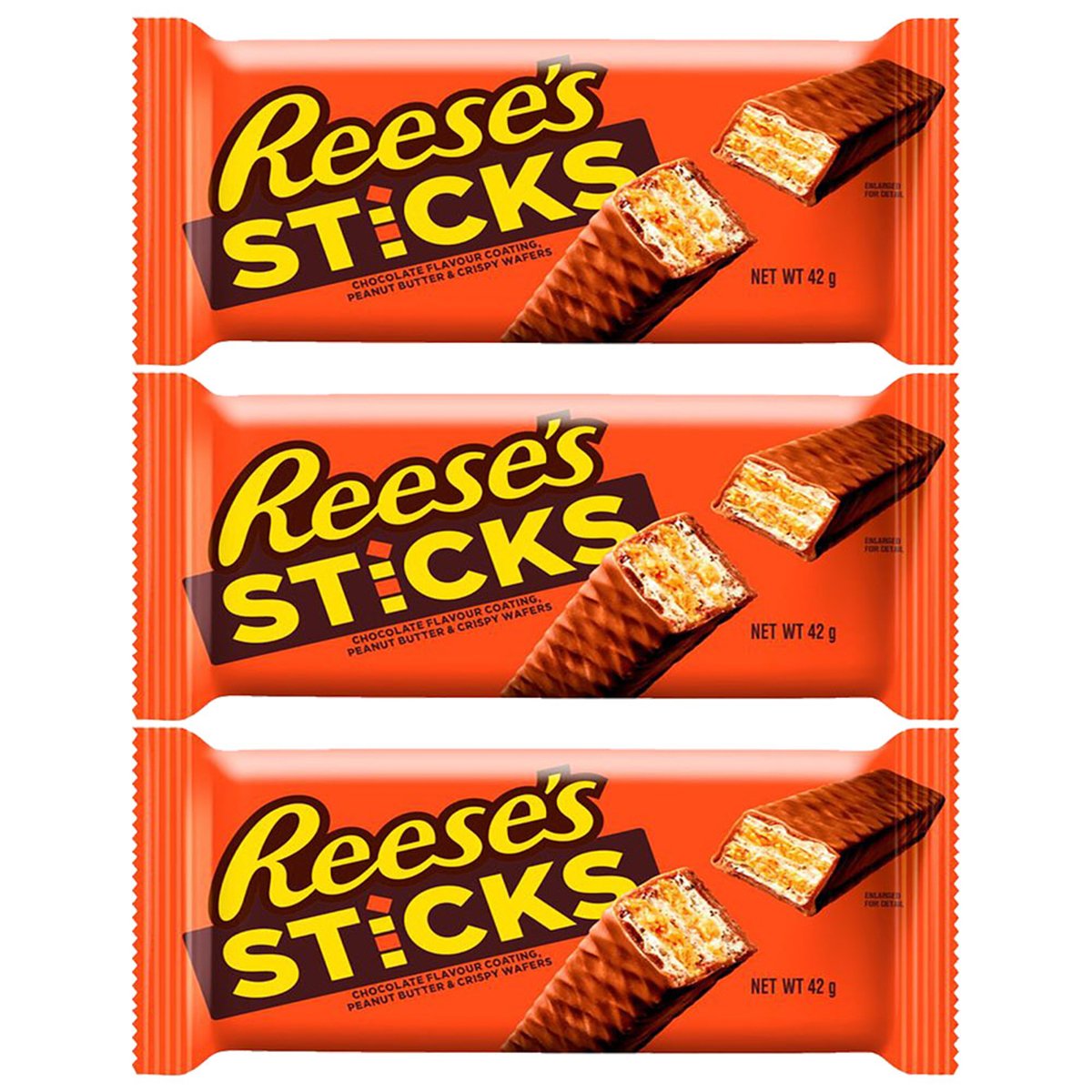 Reese's Sticks Peanut Butter & Crispy Wafer Value Pack 3 x 42 g