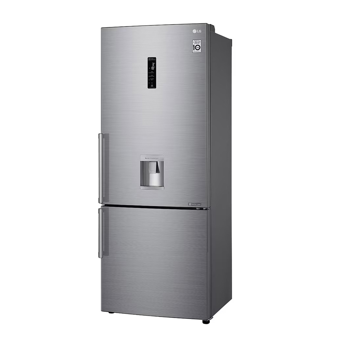 LG Bottom Mount Freezer Refrigerator, 446L, Platinum Silver, GR-F589BLCM