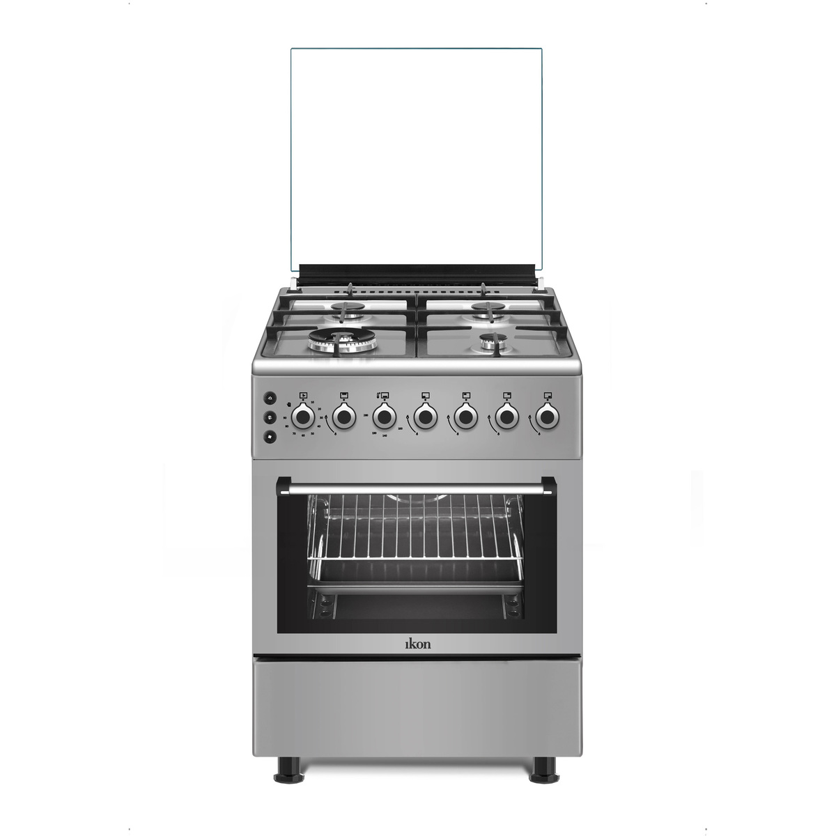 Ikon Trendy Stylish Series Gas Cooking Range, 4 Burners, 60 x 60 cm, IK-TF664GF