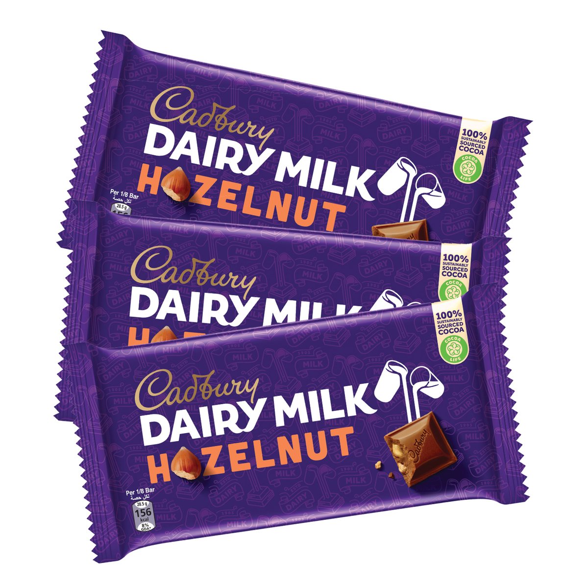 Cadbury Dairy Milk Chocolate With Hazelnut 3 x 90 g