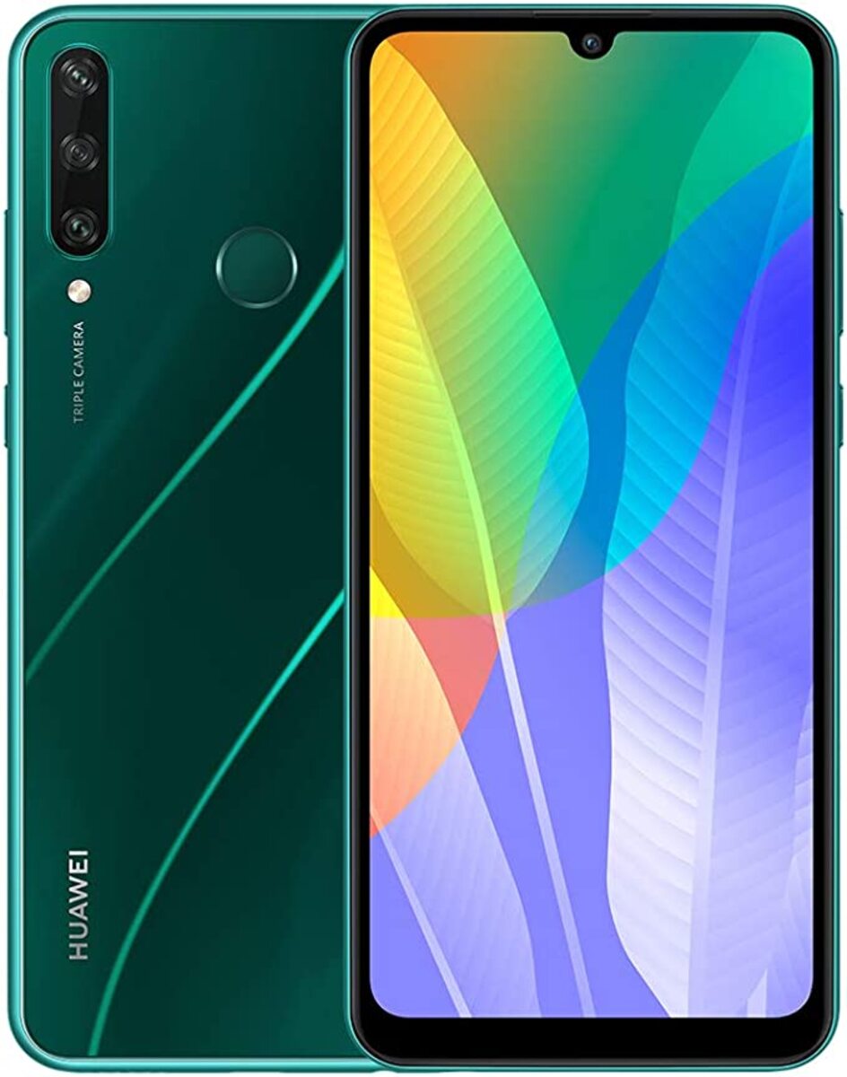 Huawei Y6P 4G Smartphone, 4GB RAM 64GB, Emerald Green, International Version