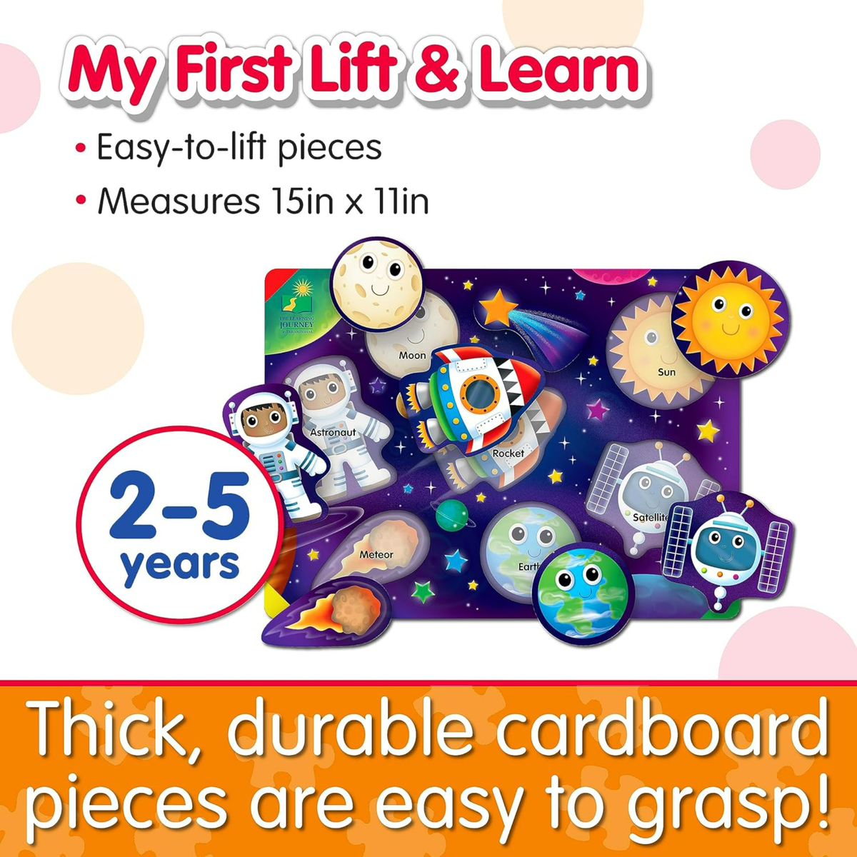 The Learning Journey My First Lift & Learn Space Puzzle, 8 pcs, Assorted, 285176