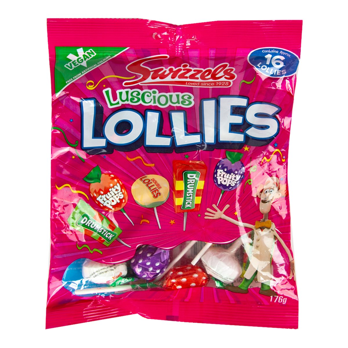 Swizzels Luscious Lollies Assorted Vegan 176 g