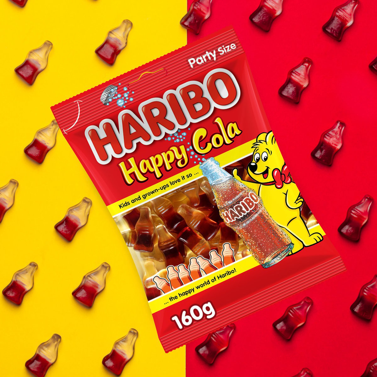 Haribo Happy Cola Gummy Value Pack 3 x 160 g